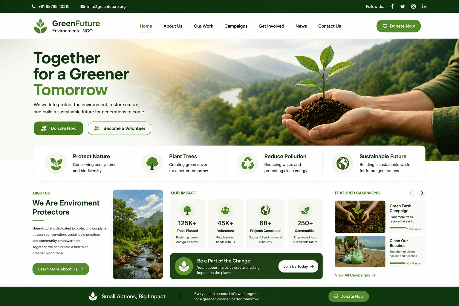 Environmental NGO Website