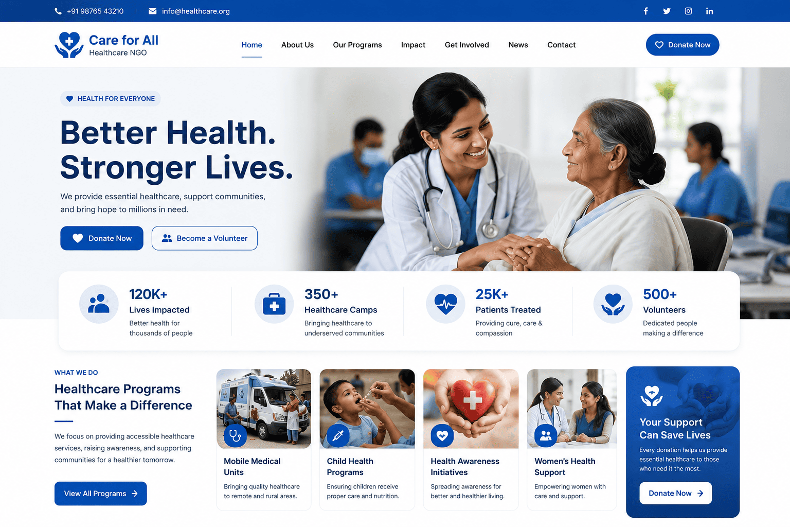 health webstie home